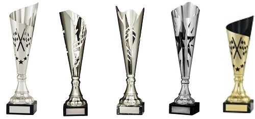 Fluted Stylish Contemporary Cup Trophies